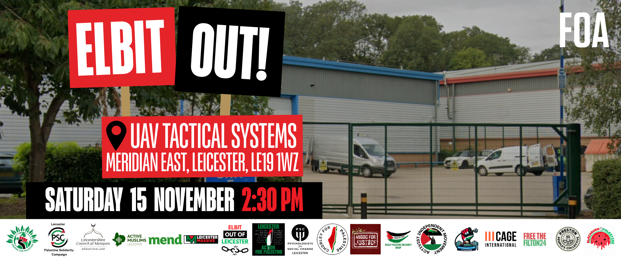 Elbit out of Leicester - 15 Nov Demo