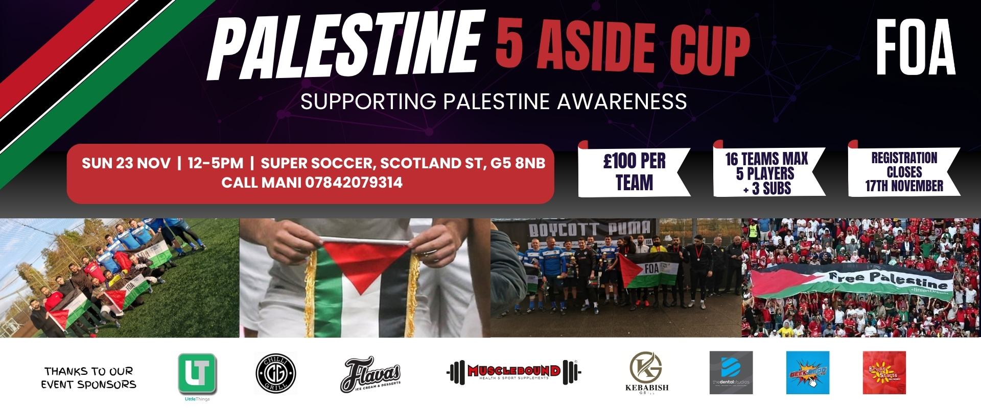 Palestine 5-a-Side Cup - GLASGOW