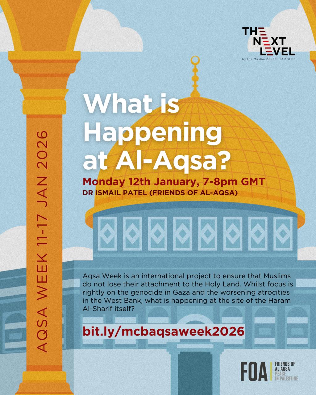 Aqsa Week - What is happening at Al-Aqsa? (Online) – 12 Jan 2026