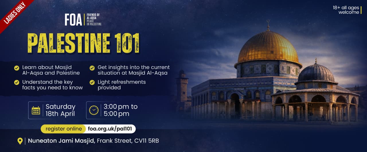 Palestine 101 (Nuneaton) - 18 April 2026