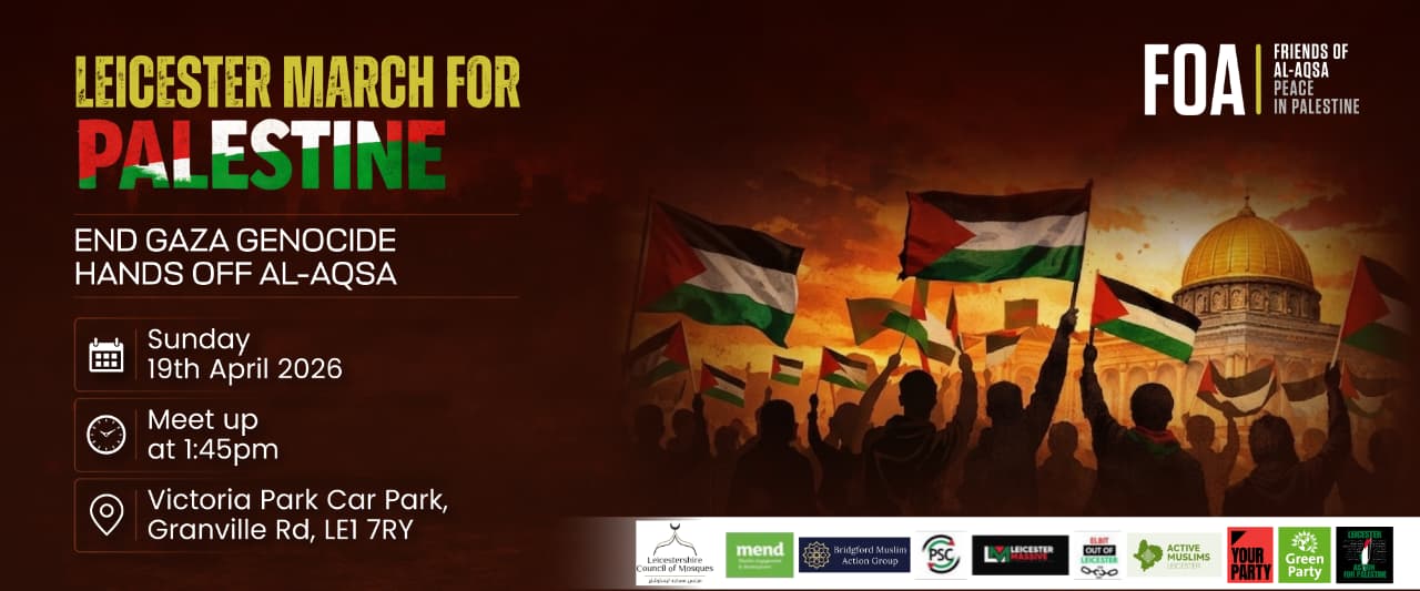 March for Palestine (Leicester) - 19 April 2026