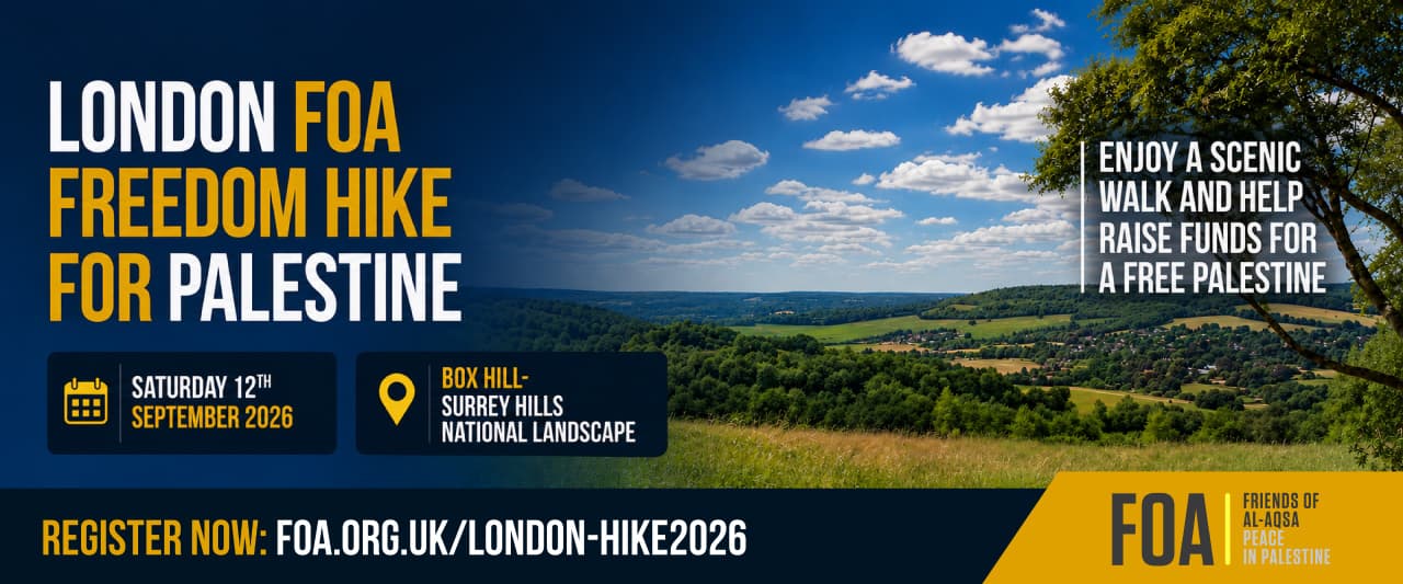 London FOA Freedom Hike for Palestine 2026