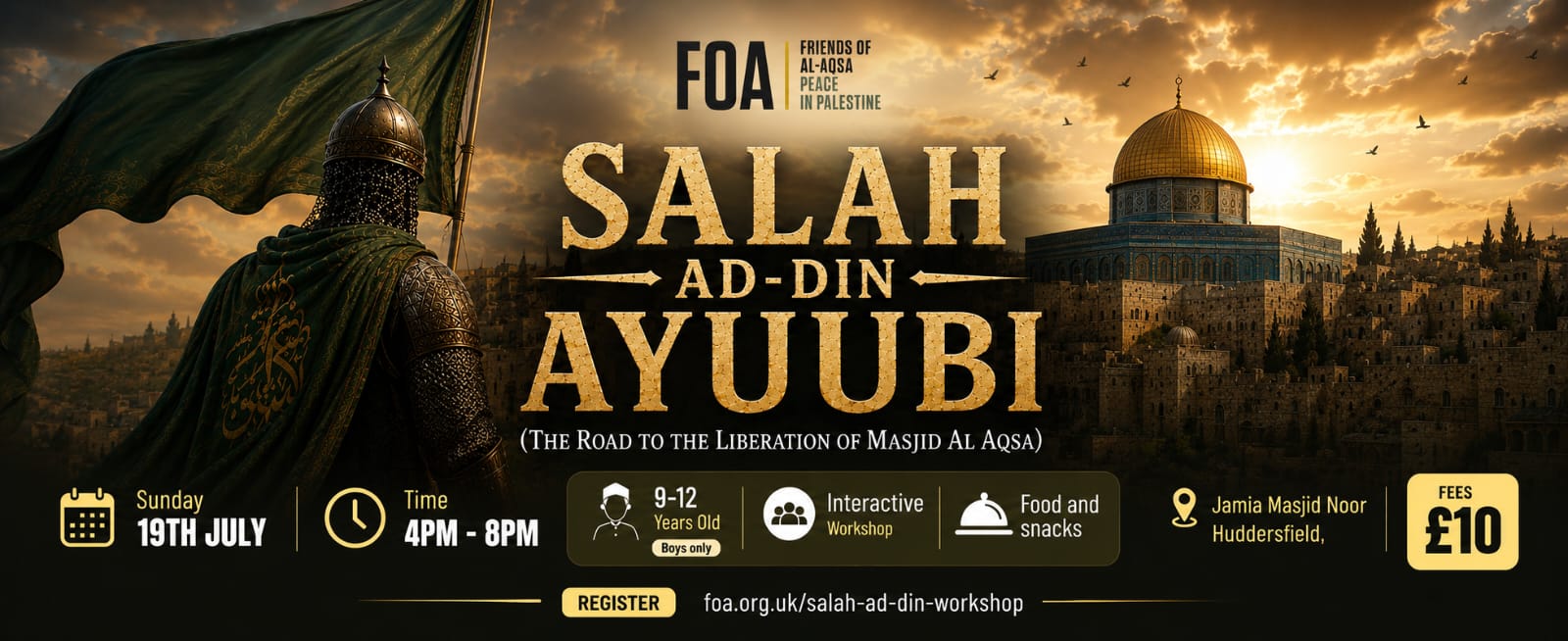 Salah Ad-Din Workshop (Huddersfield) - 19 July 2026